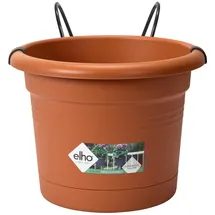 elho Green Basics Potholder Allin1 Metal Blumentopf mild Terra, 27 cm