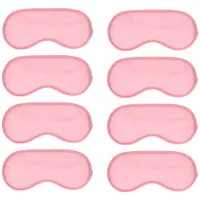 WIZBIOTECH Schlafmaske, 8er-Pack Augenmaske aus 100% echter natürlicher mit verstellbarem Riemen, Augenmaske zum Schlafen, Augen-Schlafschutz für Yoga-Reisen, blockiert Licht - Rosa