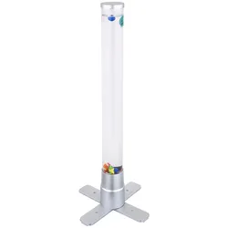 RGB LED Wassersäule, Farbwechsler, klar, Fische, H 61cm