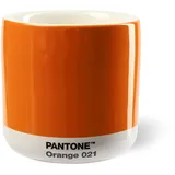 Copenhagen Design PANTONE Porzellan Latte Macchiato Thermobecher, 220ml, Orange 021 C