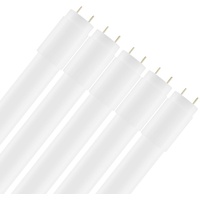 Calugy 5er Pack LED Tube T8 150cm 24W/860 6000K tageslicht G13 - LED-Röhre inkl. LED Starter - 2880 lm - 270° Ausstrahlungswinkel - nicht dimmbar - KVG Röhre - Ersatz für 58W Leuchtstoffröhre