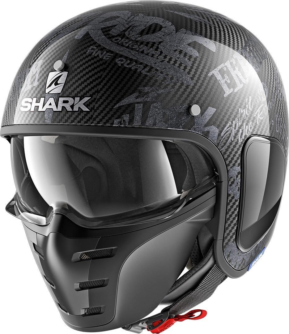 Shark-S-Drak Freestyle Cup Jet helm, grijs, XS
