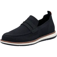 Rieker Loafer RIEKER, Herren, Gr. 46, blau (dunkelblau), Textil,