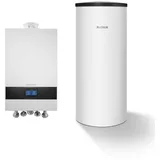 Buderus GB172i.2 Logaplus Gas-Brennwert Paket W22 mit Regelung BC400 und Warmwasserspeicher SU160 20 kW H-Gas Speicher Bedieneinheit