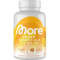 MORE Nutrition Vegan Essentials Omega 3-D3-K2 Kapseln 80 St.