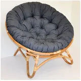 Rattani Rattanstuhl XXL Rattan Papasansessel / Rattansessel, Papasan inkl. Polster