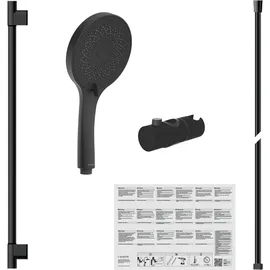Schütte Capri Duschstange und Handbrause Schwarz 64296