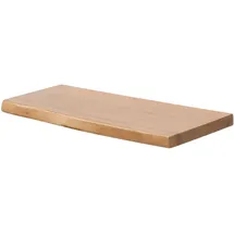 Sam Steckboard mit Baumkante Wandregal 60 x 20 cm Eichefarben