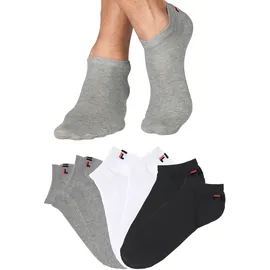Fila Unisex Invisible Plain Socken 6er Pack Grau/Schwarz/Weiß 43-46
