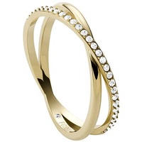 Fossil Ring Für Frauen Vintage Iconic, Höhe: 5,4mm Gold-Edelstahl-Ring, JF03752710