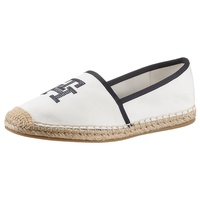 Tommy Hilfiger Damen Espadrilles Stoffschuhe, Weiß (Ecru), 38 EU