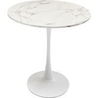 Kare Tisch Schickeria Marmor Weiß Esstisch, Holzwerkstoff, 74x80x80 cm