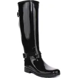 Hunter Frauen Raffinierte Schlanke Fit Einstellbare Hohe Glanz Wellington Stiefel In Schwarz – undefined / Schwarzes