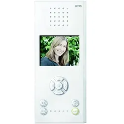 Ritto Video-Freisprechstelle, Color, weiß, Farb-TFT-Display mit 89 mm Displaydiagonale