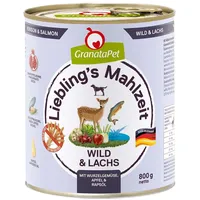 GranataPet x 800g Wild & Lachs Granatapet Liebling's Mahlzeit Hundefutter nass