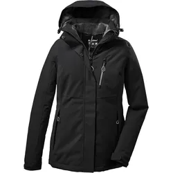 Outdoorjacke KILLTEC "KOW 140 WMN JCKT", Damen, Gr. 54, schwarz, 100% Polyester, sportlich, Jacken