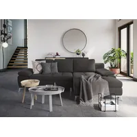 sit&more Ecksofa mit Recamiere, wahlweise mit Bettfunktion und Bettkasten, grau