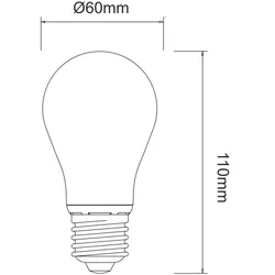 Klassische LED-Glühbirne 9W E27 4000K