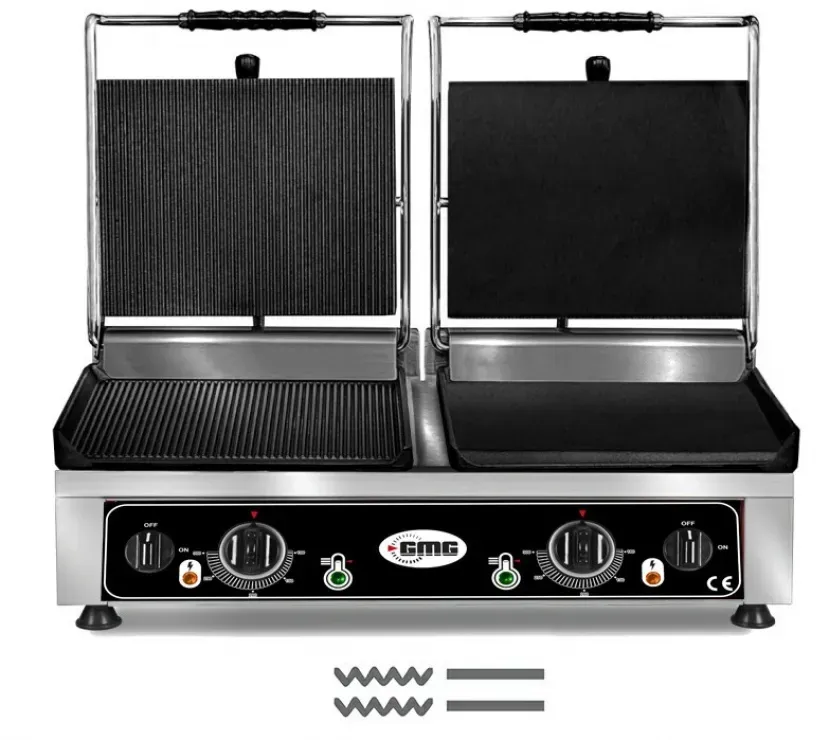 GMG Doppel Kontaktgrill Gerillt/Glatt