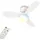 Briloner Deckenventilator 60 cm Weiß