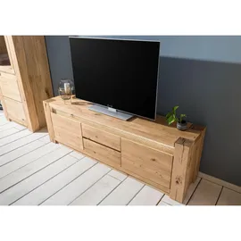 MASSIVMOEBEL24.DE KENT TV-Lowboard 173x40x53 cm Beige Holz