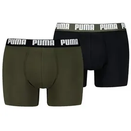 Puma Everyday Basic Boxershorts Blau / Grün / Schwarz S 2er Pack