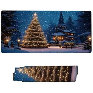 Gaming Mauspad XXL,Mauspad Weihnachten Mousepad 1200x600x3mm,Schreibtischunterlage Baum Mousepad,Wasserdicht Mauspad Gaming,Improved Precision and Speed,Gaming-Mauspads für PC,Männer Geschenke ZH-840