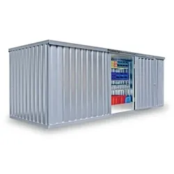 Materialcontainer 6.00m verzinkt montiert
