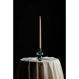 Holmegaard Kerzenständer Bubble Glas hellblau/smoke