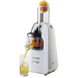 Concept LO-7066 Entsafter, Silber, Weiß, 60 RPM, 1 l, 1 l, 7,5 cm, - Weiß