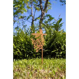 NORTHPOINT LED Solar Gartenstab Solarstecker Außenbereich mit Dämmerungssensor Fee Stehend