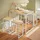 SoBuy Bartisch 100 x 60 x 96 cm Natur/Weiß