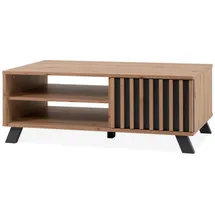 furn.design Couchtisch, Eiche Artisan, Holzwerkstoff, Nachbildung,Eiche, 1 Fächer, Rechteckig,Rechteckig, 110.5x42x67 cm, Wohnzimmer, Wohnzimmertische, Couchtische