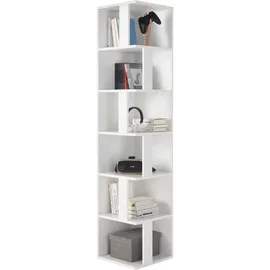 P & B XORA Eckregal 38 x 38 x 186 cm Weiß