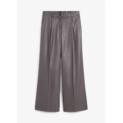 bonprix Hose mit Glanzdruck, grau, 48