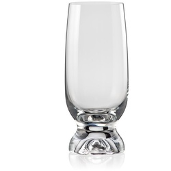 Crystalex Bierglas Gina klar 350 ml 6er Set, Kristallglas, Kristallglas weiß