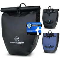 FORRIDER Fahrradtasche Pro Gepäckträgertasche mit Schultergurt schwarz