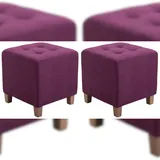 CLP 2er Set Sitzhocker Pharao lila