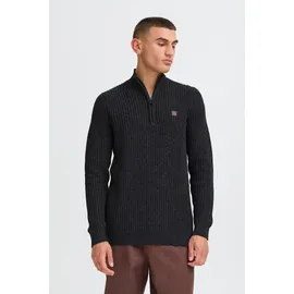 !Solid Troyer SDRicardo", Herren, Gr. XXL, grau (dunkelgrau melange), Obermaterial: 70% Baumwolle CO recyc.. 30% Polyester Pol. recyc.., Pullover Troyer