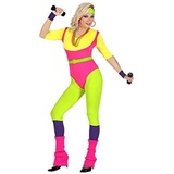 WIDMANN "80s AEROBICS INSTRUCTOR" (jumpsuit, belt, sweatband, wristbands) - (M)