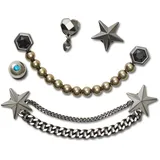 Crocs JibbitzTM Punk Gunmetal Schuhanstecker 5-tlg. Grau