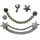 Crocs JibbitzTM Punk Gunmetal Schuhanstecker 5-tlg. Grau