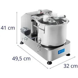 Royal Catering Tischkutter Küchenkutter Kutter Küchenmaschine Küchencutter 6 L Edelstahl Gastro