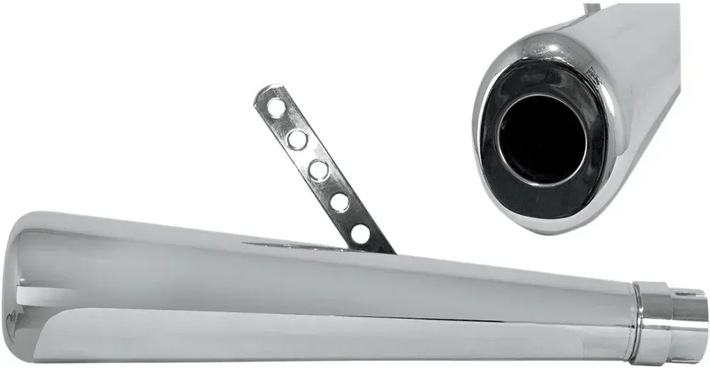 Emgo Roadhawk 50 Oval Nicht Homologierter Schalldämpfer - Silver - Not Homologated