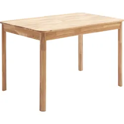 Esstisch MCA LIVING "Oskar, TOPSELLER", braun (wildeiche, wildeiche, wildeiche), B:120cm H:76cm T:80cm, Tische, Esstisch Holz-Esstische Rechteckiger Esstisch, Massivholztisch, wahlweise in Kernbuche oder Wildeiche