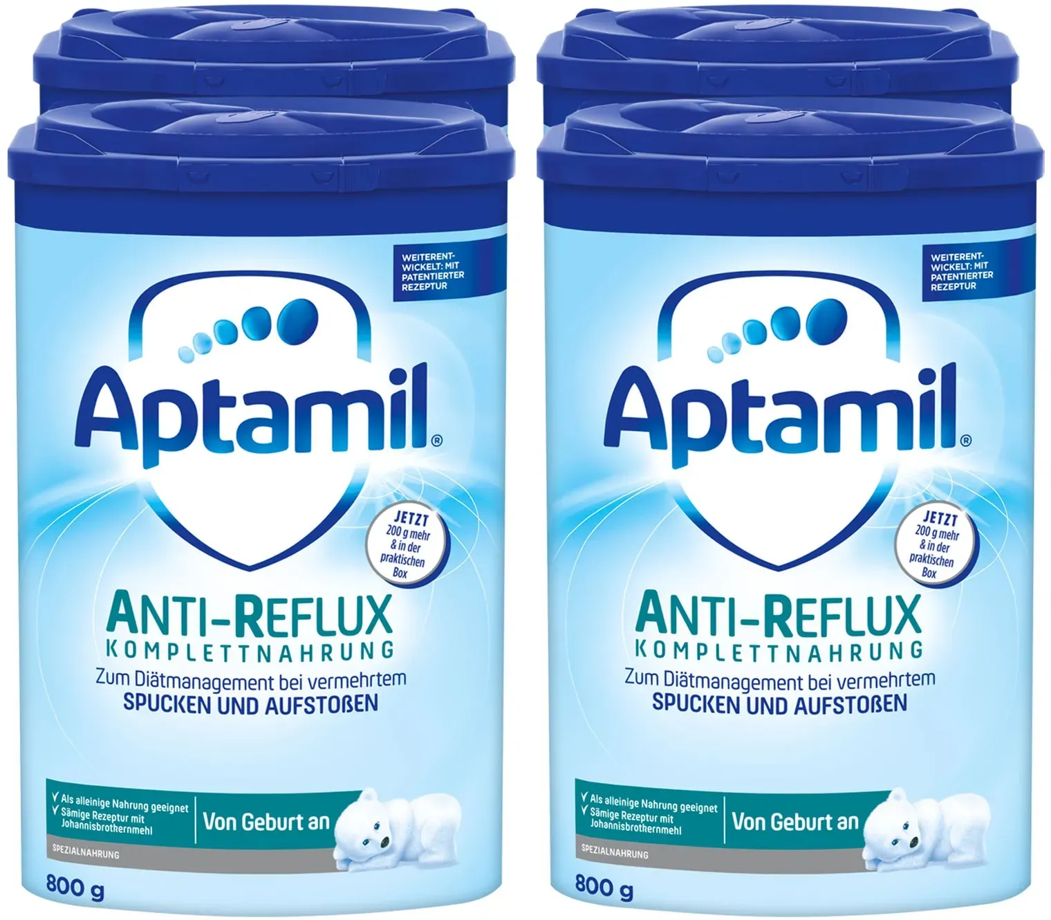 Aptamil Anti-Reflux Komplettnahrung 800 g, 4er Pack