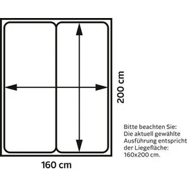 Westfalia Schlafkomfort Boxspringbett, grau