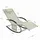 SoBuy Sonnenliege 2 Personen Gartenliege bis 150kg, Beige