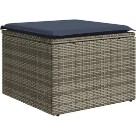 vidaXL Gartensofa-Set 12-tlg. grau Polyrattan