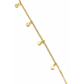Elli Fußschmuck Damen Fußkettchen Bunt Geo Strand mit Kristalle in 925 Sterling Silber vergoldet